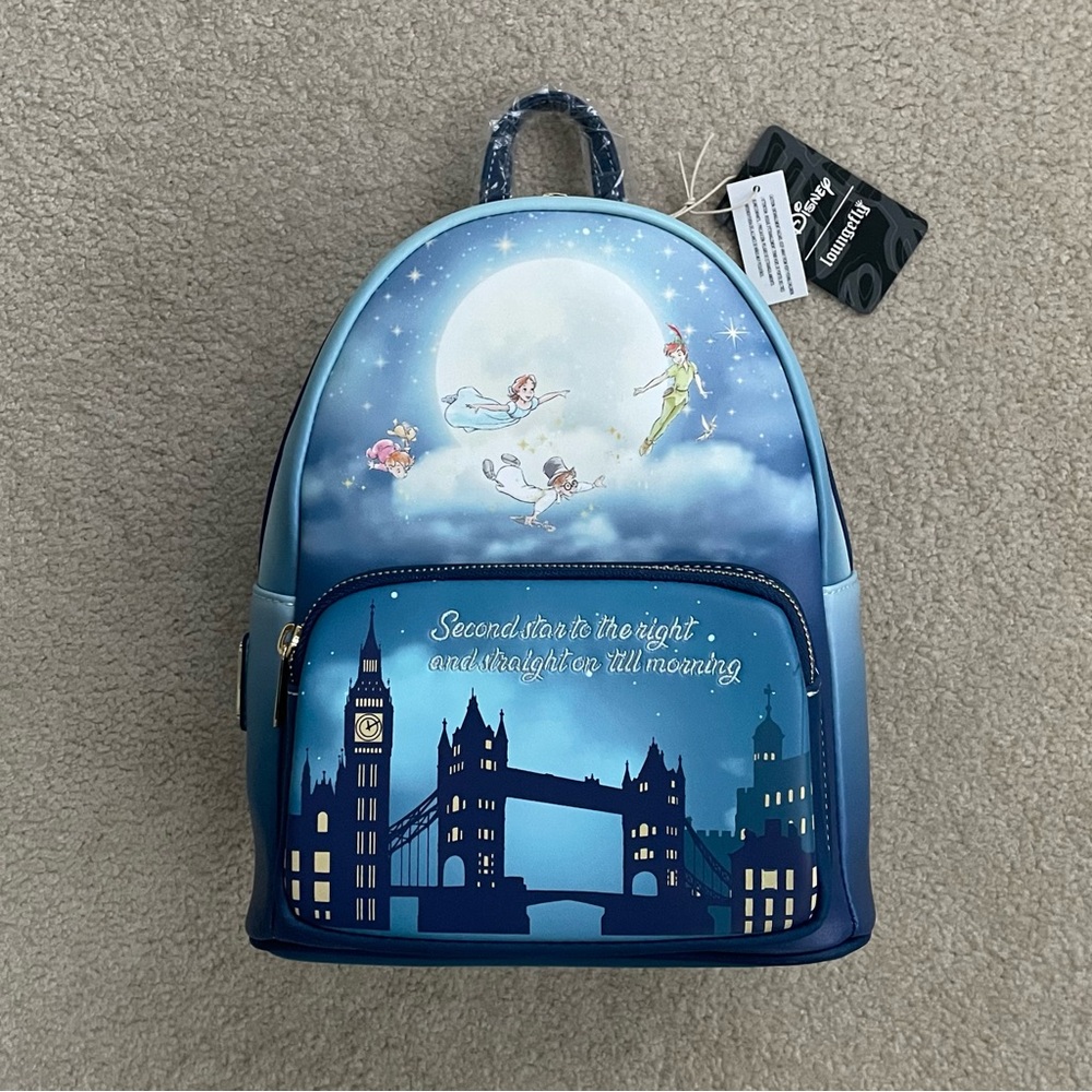 Loungefly Disney Peter Pan Second Star Glow Mini Backpack